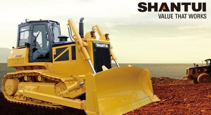 Желтая строительная техника Cummins Engine 0.077Mpa SD22 бульдозера Shantui гидравлическая