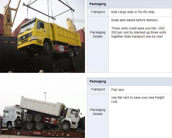 HOWO 6 x 4 сверхмощный самосвал, одиночная тележка Tipper кабины LHD строки