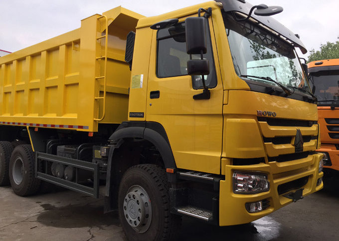 Тяжелый самосвал шахты HOWO, тонны 10-25CBM самосвала 30 до 40 желтого цвета