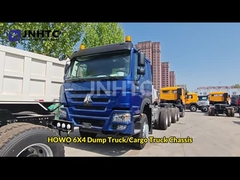 Новый HOWO 6X4 шасси грузовика с подъемником 400 л.с. 10 колес Синий шасси грузовика с подъемником