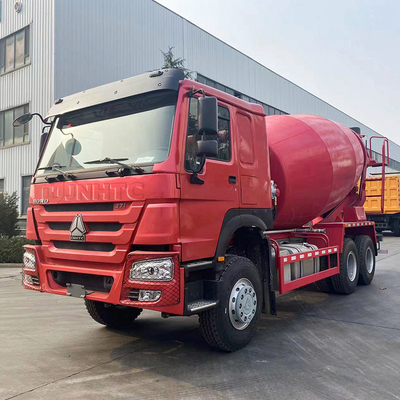 10 тележка 6x4 колес SINOTRUK HOWO конкретная смешивая красная