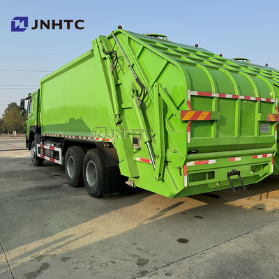 HOWO 6x4 мусоровоз компактёр Евро 2 Удаление отходов Мусоровоз Задняя погрузка грузовик Зеленый дизельный модель Новая