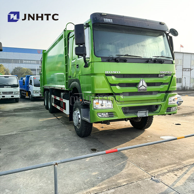 HOWO 6x4 мусоровоз компактёр Евро 2 Удаление отходов Мусоровоз Задняя погрузка грузовик Зеленый дизельный модель Новая