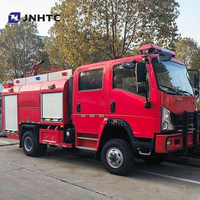 Новый пожарный грузовик Howo 5000L Водяная пеновая цистерна 4X4 пожарный грузовик Хорошая цена