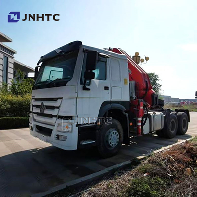 Производственная цена Sinotruk HOWO 6x4 тракторный грузовик с 10-тонным складывающимся краном
