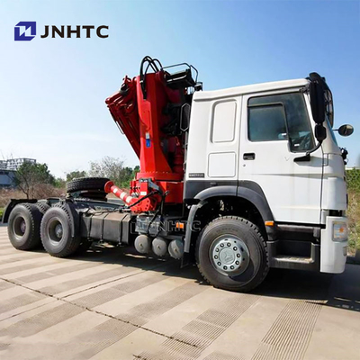Производственная цена Sinotruk HOWO 6x4 тракторный грузовик с 10-тонным складывающимся краном