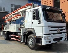 Тележка заграждения тележки/цемента конкретного насоса 6 колес с 125М3/выходом х высоким