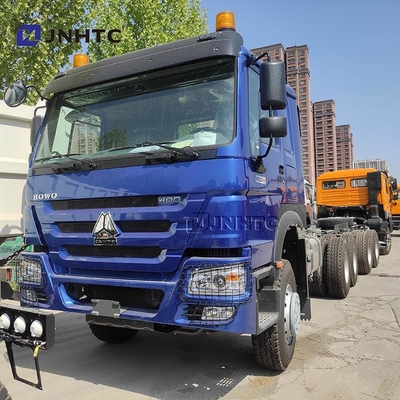 Новый HOWO 6X4 шасси грузовика с подъемником 400 л.с. 10 колес Синий шасси грузовика с подъемником
