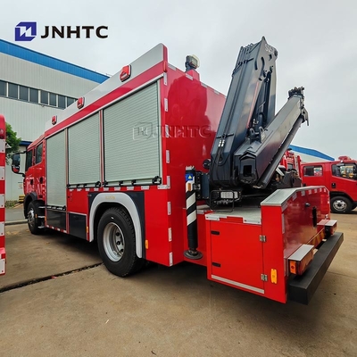 Howo TX пожарный грузовик 5000L Водяной пенный танкер 4X4 с грузовиком-краном