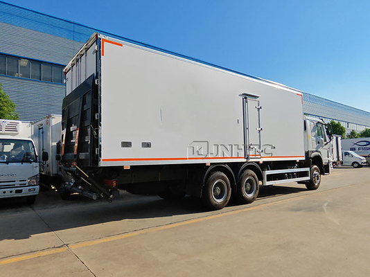 Новый Sinotruk 20 тонн холодильный грузовик с гидравлической хвостовой пластиной морепродукты фрукты и овощи