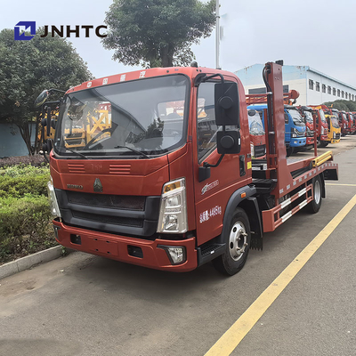 Буксировка 3 автомобилей Sinotruk HOWO 4X2 Двойная палуба 5t 6t Дизельное топливо Полностью приземленный разрушитель Спасательная машина плоскостопный буксир