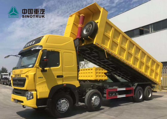Желтый цвет самосвала 420HP 8X4 29CBM T7H Sinotruk Howo