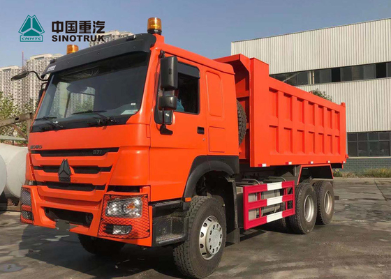 Оранжевый самосвал 6x4 371hp 20M3 сверхмощный с 10 покрышками