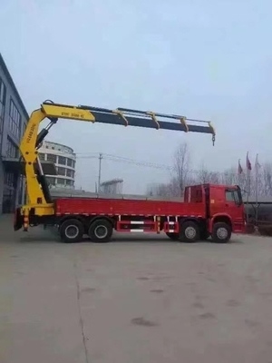 Тележка груза Хово 8кс4 установила кран 12тон к высокой эффективности 20 тонн