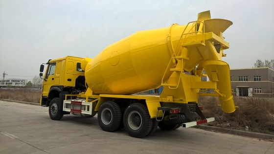 цвет Sinotruk Howo тележки смесителя кубической черни Sinotruk Howo метров 6x4 12 конкретный желтый