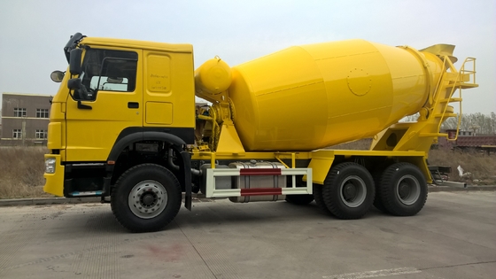 цвет Sinotruk Howo тележки смесителя кубической черни Sinotruk Howo метров 6x4 12 конкретный желтый