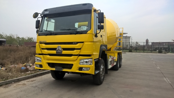 цвет Sinotruk Howo тележки смесителя кубической черни Sinotruk Howo метров 6x4 12 конкретный желтый