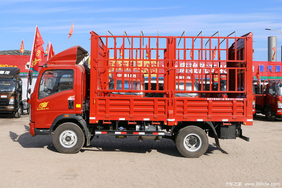 12 легкая тележка Sinotruk HOWO тележки груза Уилера тонны 6 с красным цветом