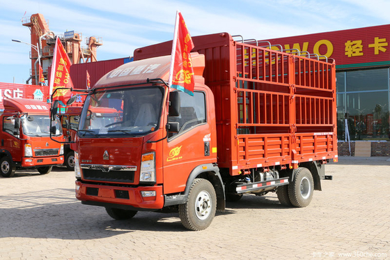 12 легкая тележка Sinotruk HOWO тележки груза Уилера тонны 6 с красным цветом