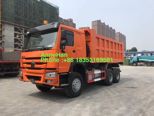 Оранжевый самосвал 6x4 371hp 20M3 сверхмощный с 10 покрышками