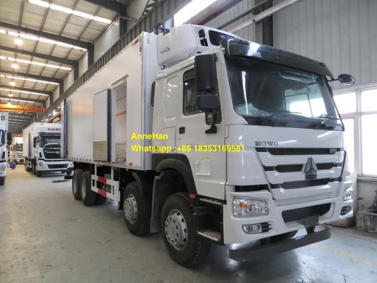 Одиночные колеса 8x4 Холодильник Van Груз Тележка кабины 12