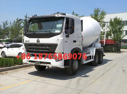 Белая тележка ZZ1257N4047P1 конкретного смесителя HC16 Алекса 380hp 10cbm