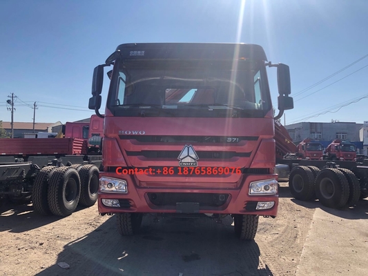 тележка 12T груза 450hp 6*4 тяжелая выдвигая заграждение установила кран