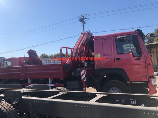 тележка 12T груза 450hp 6*4 тяжелая выдвигая заграждение установила кран