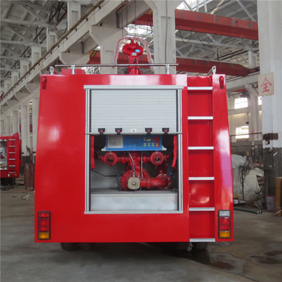 Красная тележка 140KW 5000L Dongfeng 4*2 противопожарная