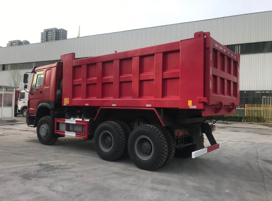 Красное Howo 7 колес 20M3 40T самосвала 10 Sinotruk Howo 6x4