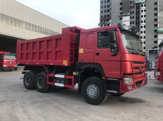 Красное Howo 7 колес 20M3 40T самосвала 10 Sinotruk Howo 6x4