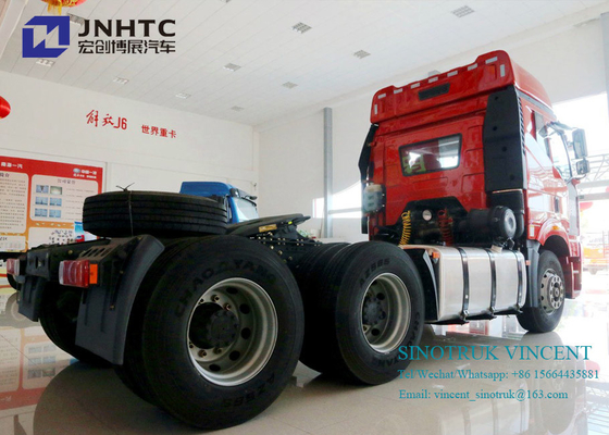 Тележка трактора колес 350hp 10 6x4 евро 2 Faw J6P с двойными бункерами