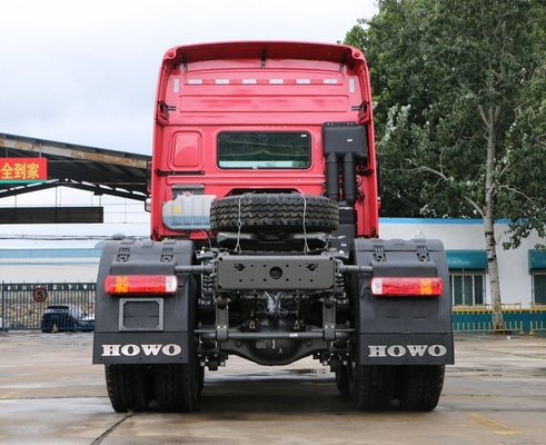 Красное Sinotruk Howo 6x4 Semi основное - тележка трактора Уилера тележки 10 двигателя