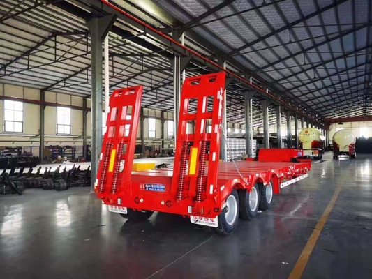 JNHTC 80 цапфа трейлера 3 Gooseneck палубы тонны Semi низкая для транспортных средств