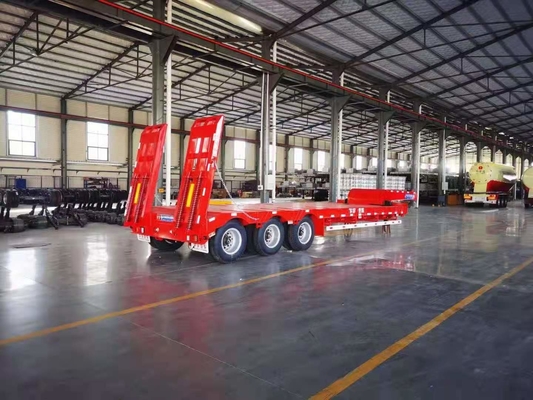JNHTC 80 цапфа трейлера 3 Gooseneck палубы тонны Semi низкая для транспортных средств