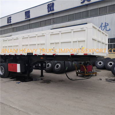 Трейлер Tipper стороны цапфы CBM шасси 40 света Tri 40 тонн сбрасывает Semi Dumper трейлера