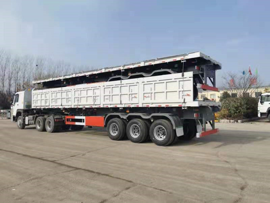 трейлеры Sinotruk 70 тонн сверхмощные Semi встают на сторону сбрасывают Semi корабль трейлера