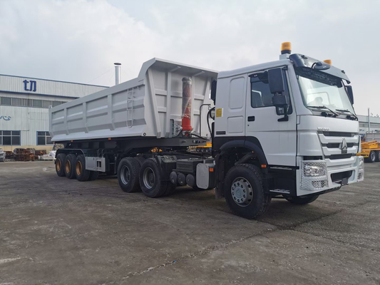 Фронт цапфы Sinotruk 3 трейлеры 50 тонн сверхмощные Semi для перехода песка