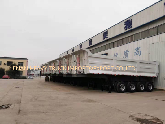 4 цапфы 50 тонн собственной личности 40cbm наклоняя трейлер Tipper самосвала задний Semi