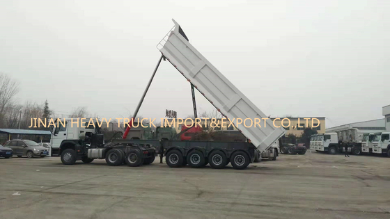 4 цапфы 50 тонн собственной личности 40cbm наклоняя трейлер Tipper самосвала задний Semi