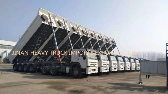 4 цапфы 50 тонн собственной личности 40cbm наклоняя трейлер Tipper самосвала задний Semi