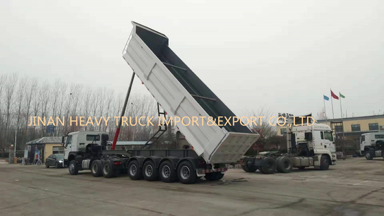 4 цапфы 50 тонн собственной личности 40cbm наклоняя трейлер Tipper самосвала задний Semi