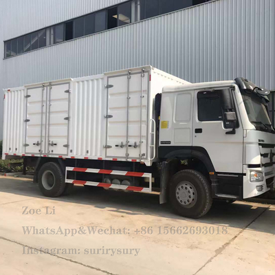 Коробка Тележка Грузовик Van Товар тележки 290HP груза обязанности 4x2 света Sinotruk HOWO тяжелая