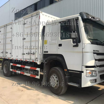 Коробка Тележка Грузовик Van Товар тележки 290HP груза обязанности 4x2 света Sinotruk HOWO тяжелая