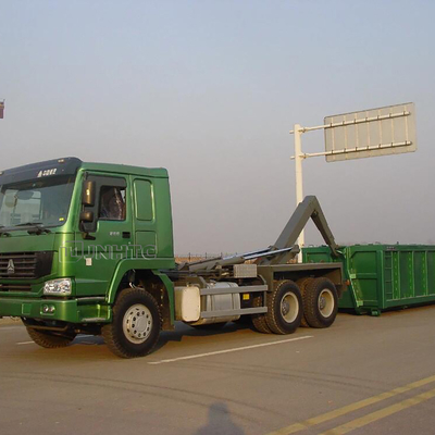 Мусоровоз крена руки крюка SINOTRUK HOWO 6x4 для ненужной погани хлама