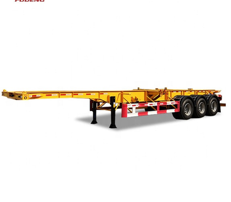 3 цапфы 20ft 40ft плоской кровати контейнера трейлер контейнера Gooseneck трейлера Semi