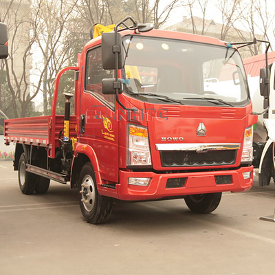 Тележка Sinotruk HOWO 4x2 установила подъемноый-транспортировочн механизм телескопичной руки складчатости крюка крана