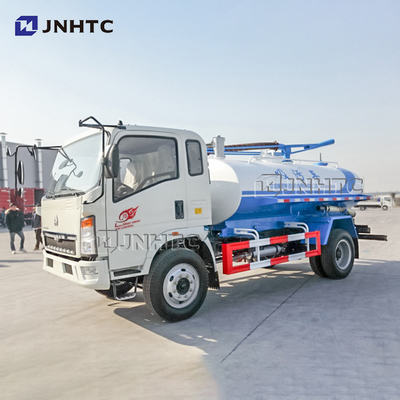Тележка 3000L 5000L 6000L всасывания нечистот вакуума SINO покрышек HOWO 4x2 6 небольшая