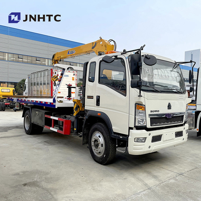 Вагон с краном вредителя груза света Sinotruk HOWO 4x2 3-12TON планшетный