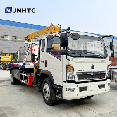 Вагон с краном вредителя груза света Sinotruk HOWO 4x2 3-12TON планшетный